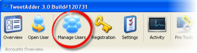 Manage Users в TweetAdder