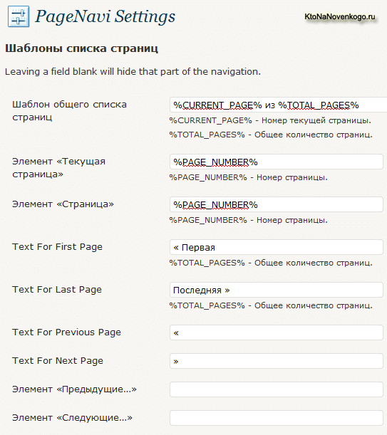 Навигация в WordPress